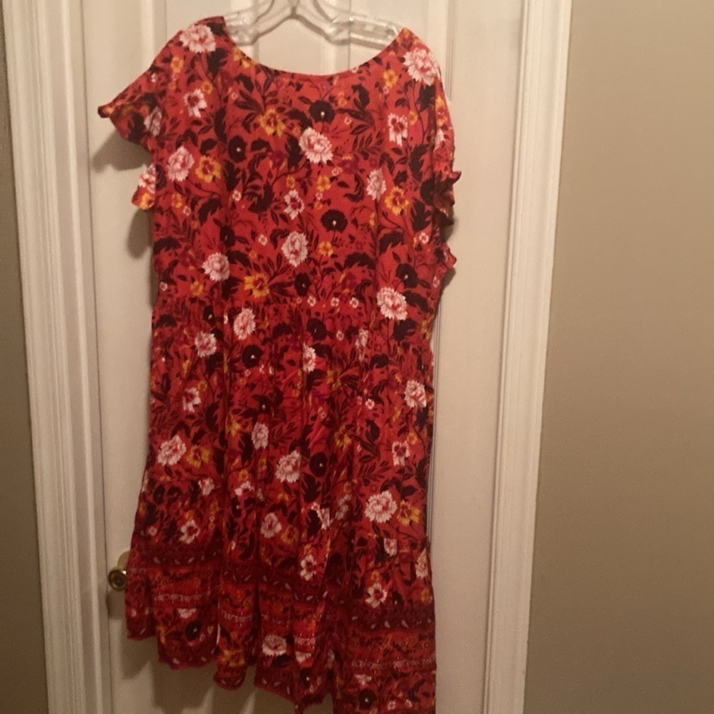 Loralette‎ Red Floral Dress - Picture 6 of 11